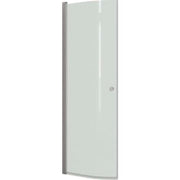 Dansani Match Halvrund Brusedør 200*87-89 cm, klart glas