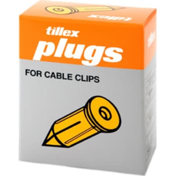 Sømplugs 5,5x20 mm hvid (100)