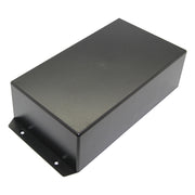G1025BF plastkabinet - Sort m. flanger (113x225x63mm)