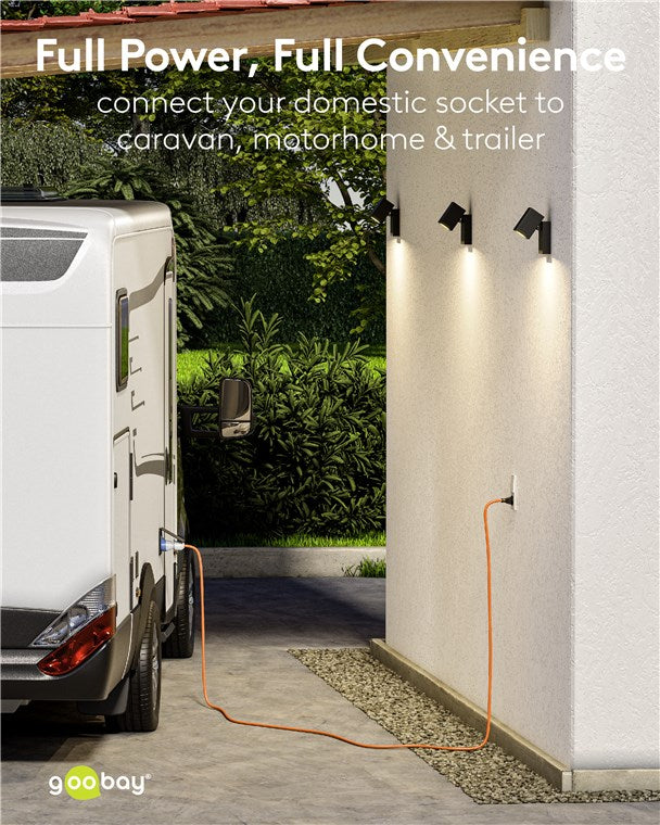 CEE adapterkabel - CEE7/7 han til 3P CEE hun (1,5m)