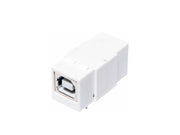 Keystone USB 2.0 stik - 2 x USB B hun, Hvid