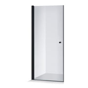 Straight doors Viktorija 1/2, black profiles 80x200cm