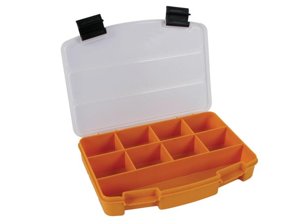 Småtingskuffert - Orange, 8 faste rum