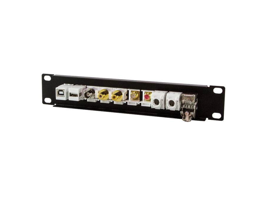 10" patch panel - 10 x Keystone, Sort