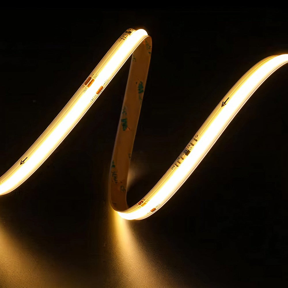 10m COB LED strip IC løbelys/running - 12W/m, 120 LED pr. meter, 24V