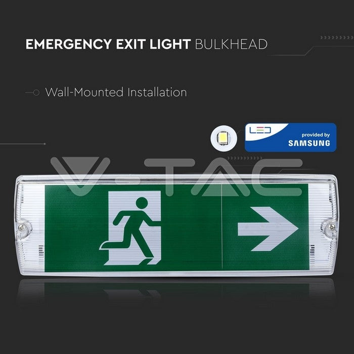4W LED nødbelysning, 6000K