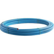 Wavin 63 mm PE80 PN10 SDR11 rør, blå, 50 m, DK-VAND