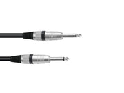 Audiokabel (Guitar) - 2 x 6,35mm mono JACK han, ROAD (1m)