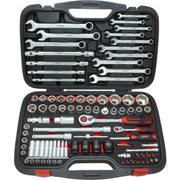 Tecos topnøglesæt T2094, 1/2" + 1/4", 4-34 mm, 94 dele