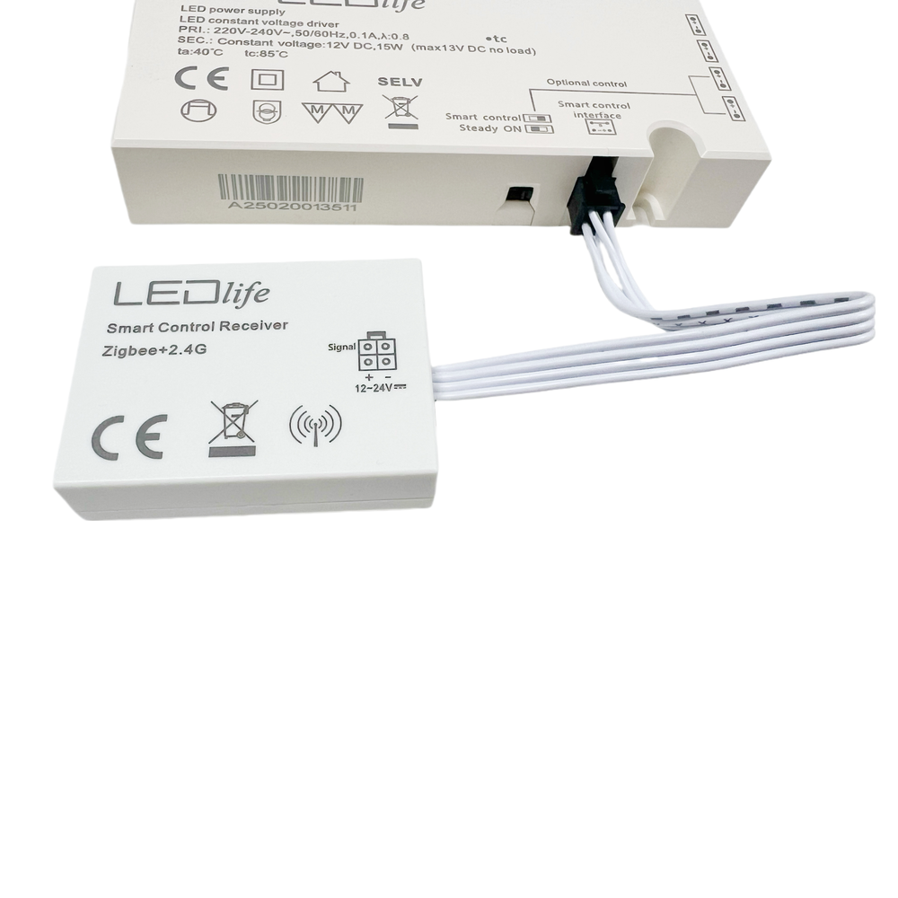 LEDlife Zigbee 15W møbelspot strømforsyning til Sono og Reco møbelspot, Hue kompatibel, RF, inkl. fjernbetjening