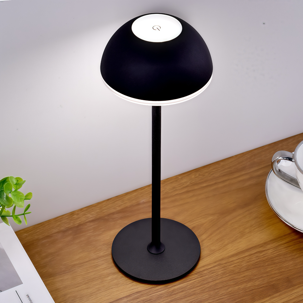 Opladelig LED bordlampe Inde/ude - Hvid, touch dæmpbar, 3i1, IP54 udendørs