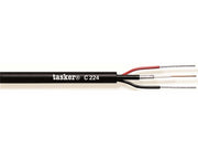 COAX kombikabel - Mini RG59 + 2 x strøm, Sort (metervare)