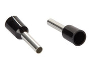 Isoleret ledningsende-tylle - 1,5mm² 8mm Sort (25 stk.)