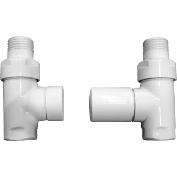 Cylinder ventilsæt ½" ligeløbende hvid