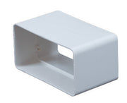 Flad Samlemuffe til kanal 55 x 110mm Hvid PVC