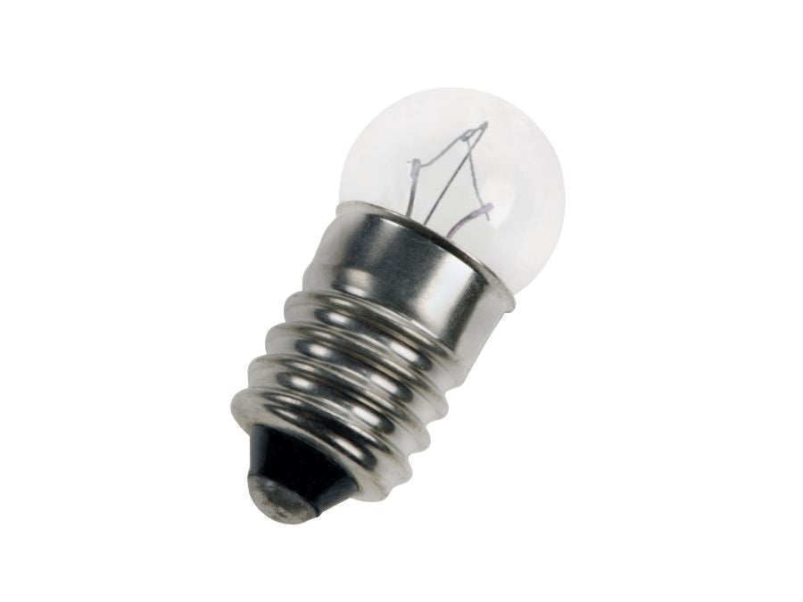 Dværglampe - 12V / 250mA / 3W, E10 sokkel (Ø11x24mm)