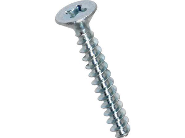 Skrue til plast, undersænket - 2,2 x 12mm, PH1 (50 stk.)