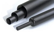 Mellemvægget  krympeflex med lim RGM 12/3 mm Sort 1,2 m