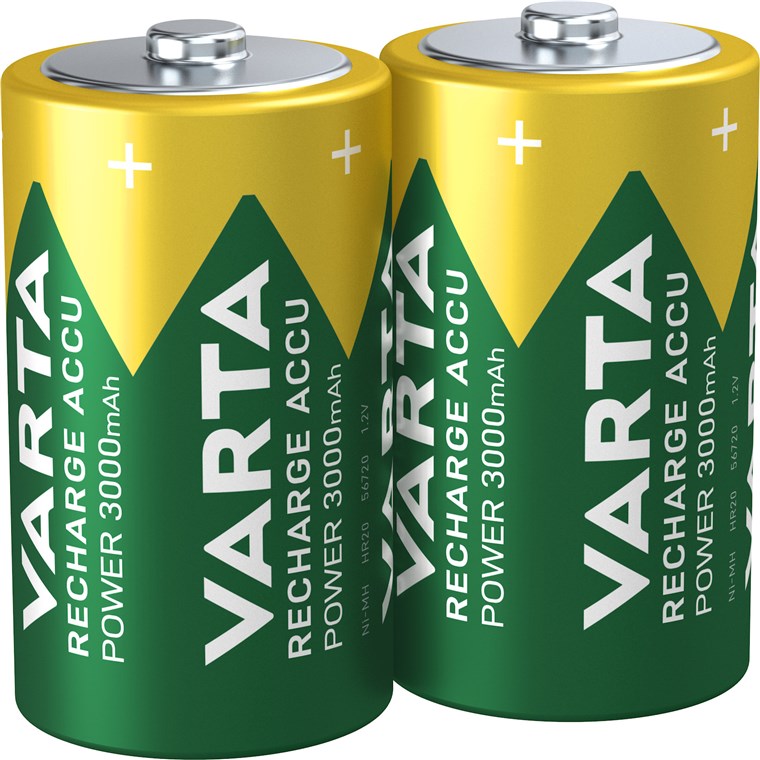 BATTERI NIMH D 3000MAH HR20-2B