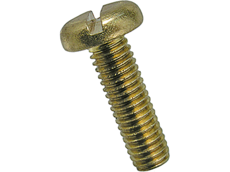Maskinskrue, panhoved - M3x6mm, ligekærv (50 stk.)