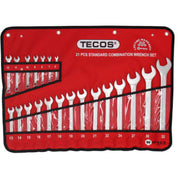 Tecos ringgaffelnøglesæt, 6-32 mm, 21 dele