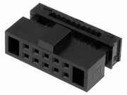 IDC fladkabelstik - 10pol (2x5) hun (0,635mm)