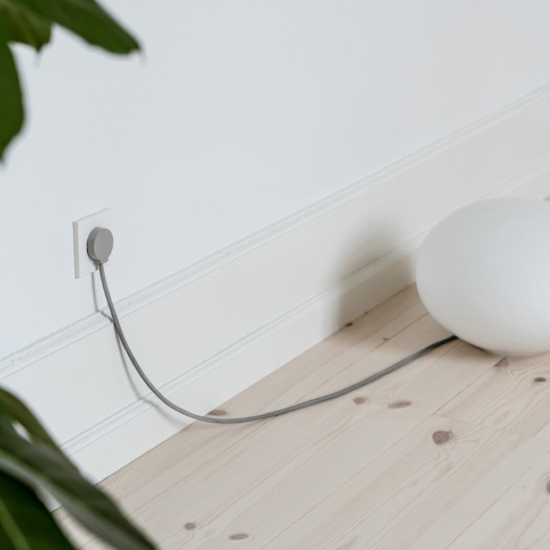 NORM flad stikprop, grå - Schuko