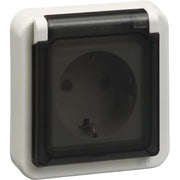 OPUS74 ENKELT STIKKONTAKT SCHUKO LG