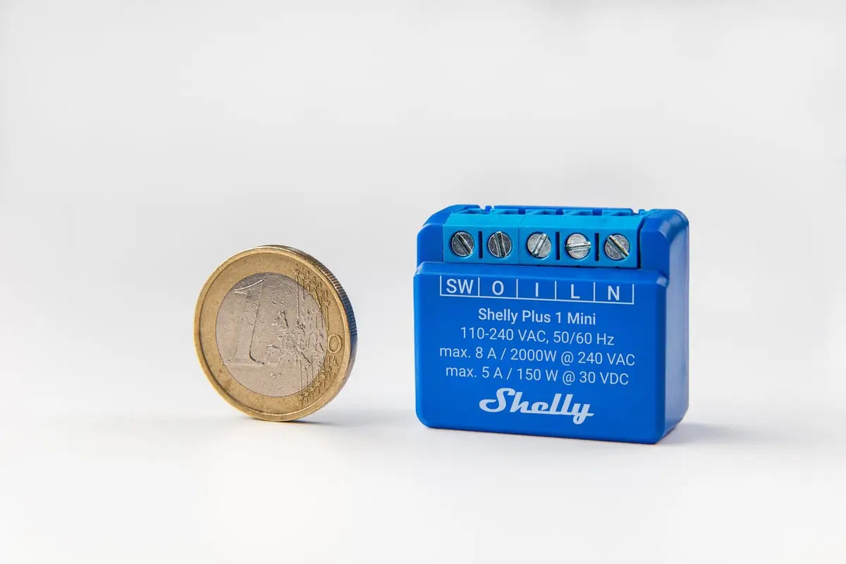 Shelly 1 Mini (GEN 3) - WiFI relæ, potentialfrit