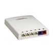 Vægboks mini-com 6 port med spole hvid