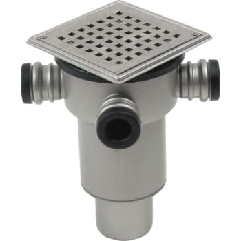 BLÜCHER 75 mm afløbsskål til beton, med studs, lodret