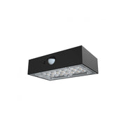 V-Tac 3W Solcelle Væglampe LED - Sort, Med Sensor, Vandtæt IP65