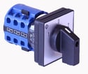 Kraus & Naimer vendeomskifter/fasevender 3 polet 20A 4 huls frontmontage skilt 1-0-2         (F071)