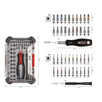 Bosch bitssæt Precision, 42 dele