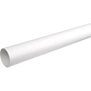 Plastmo nedløbsrør, Ø75mm, hvid, 6 meter