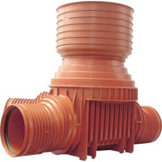 Uponor 160 x 425 mm TP4-brønd, glat, højre tilløb