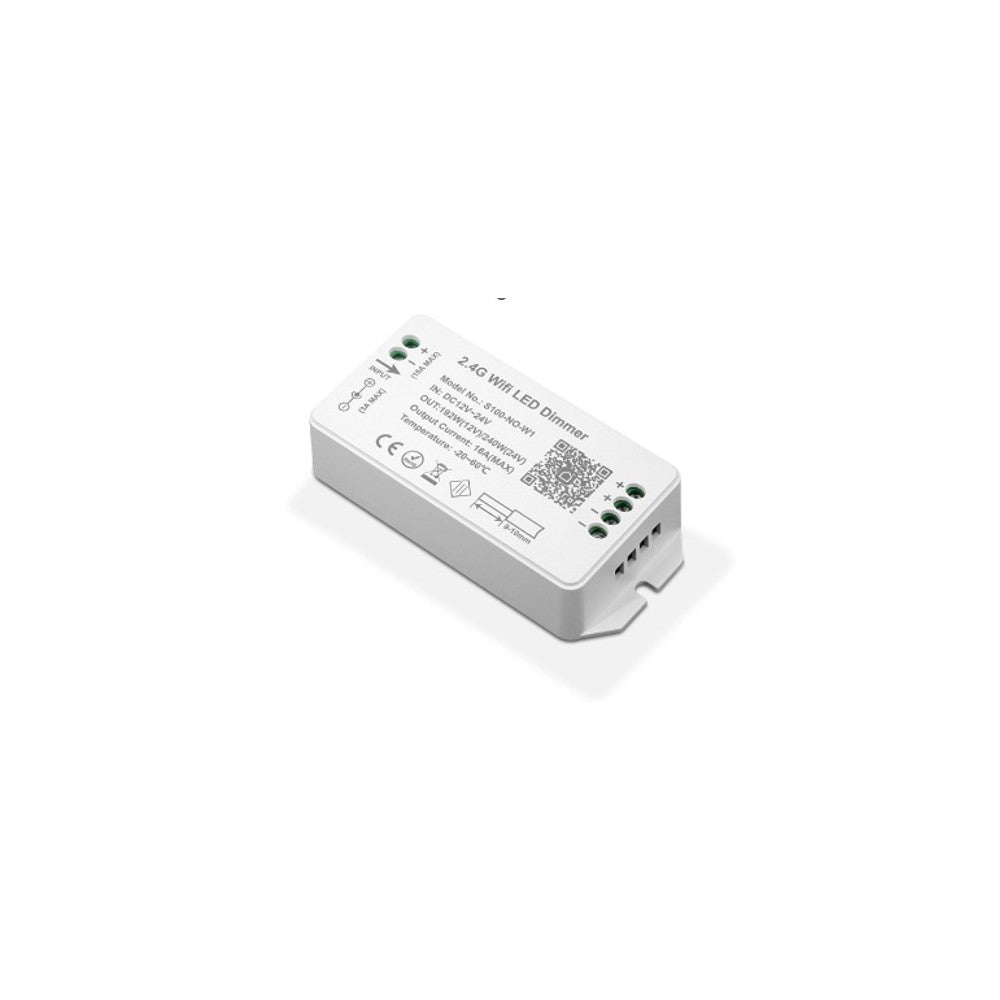 Trådløs WiFi dæmper - Tuya Smart/Smart Life, kompatibel med Google Home/Alexa, 12V (120W), 24V (240W)