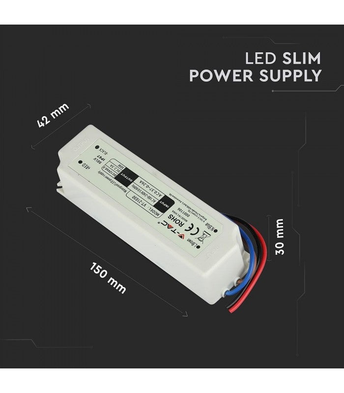 strømforsyning - 12V DC, IP67 vandtæt