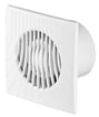 Ventilator med Timer & Hygrostat Ø100 hvidt front panel