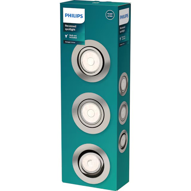DONEGAL recessed nickel 3xNW 230V