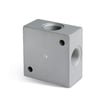 BSP adaptor - 4 -way aluminiun distribution block- 1/4  thread 3033 1/4  DISTRIBUTION BLOCK