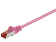 S/FTP netværkskabel - CAT6 PIMF CU LSZH Magenta (0,5m)