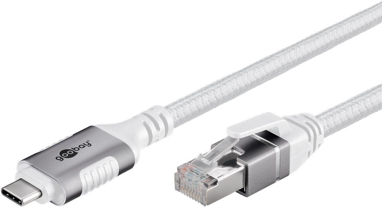 USB-C™ 3.1 til RJ45 netværkskabel, Hvid (5m)