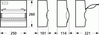 Gruppetavle UG - 6 hvid