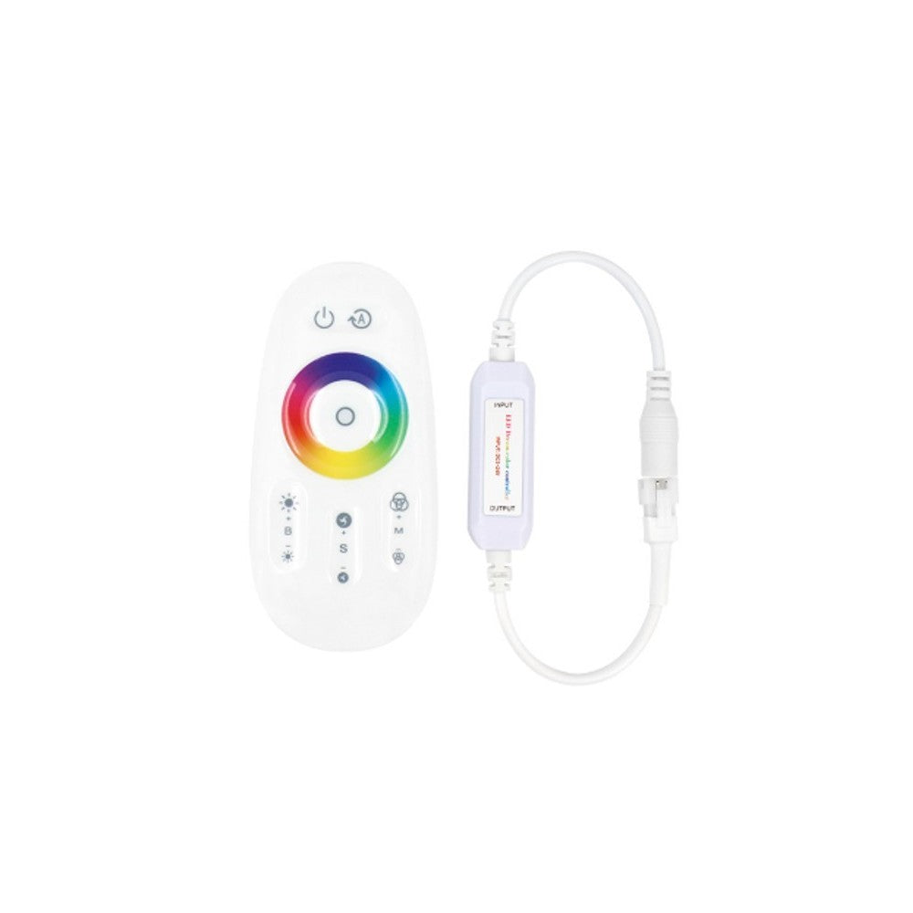RGBIC kontroller med fjernbetjening - RF trådløs, 12V (144W), 24V (288W)