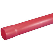 Letbek 40/36 mm PE-kabelrør med muffe, glat/glat, 6 m, rød