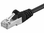 FTP netværkskabel - Skærmet CAT5e, 2xRJ45, Sort (5m)