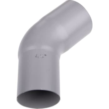 Plastmo bøjning Ø75mm 45° grå