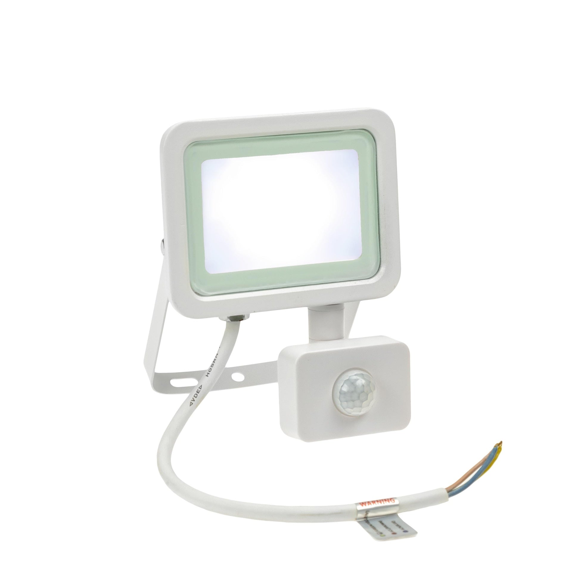 20W LED projektør m. sensor 4000K 1750 Lumen