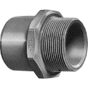 16+20 mm x 1/2" PVC overgang nippel